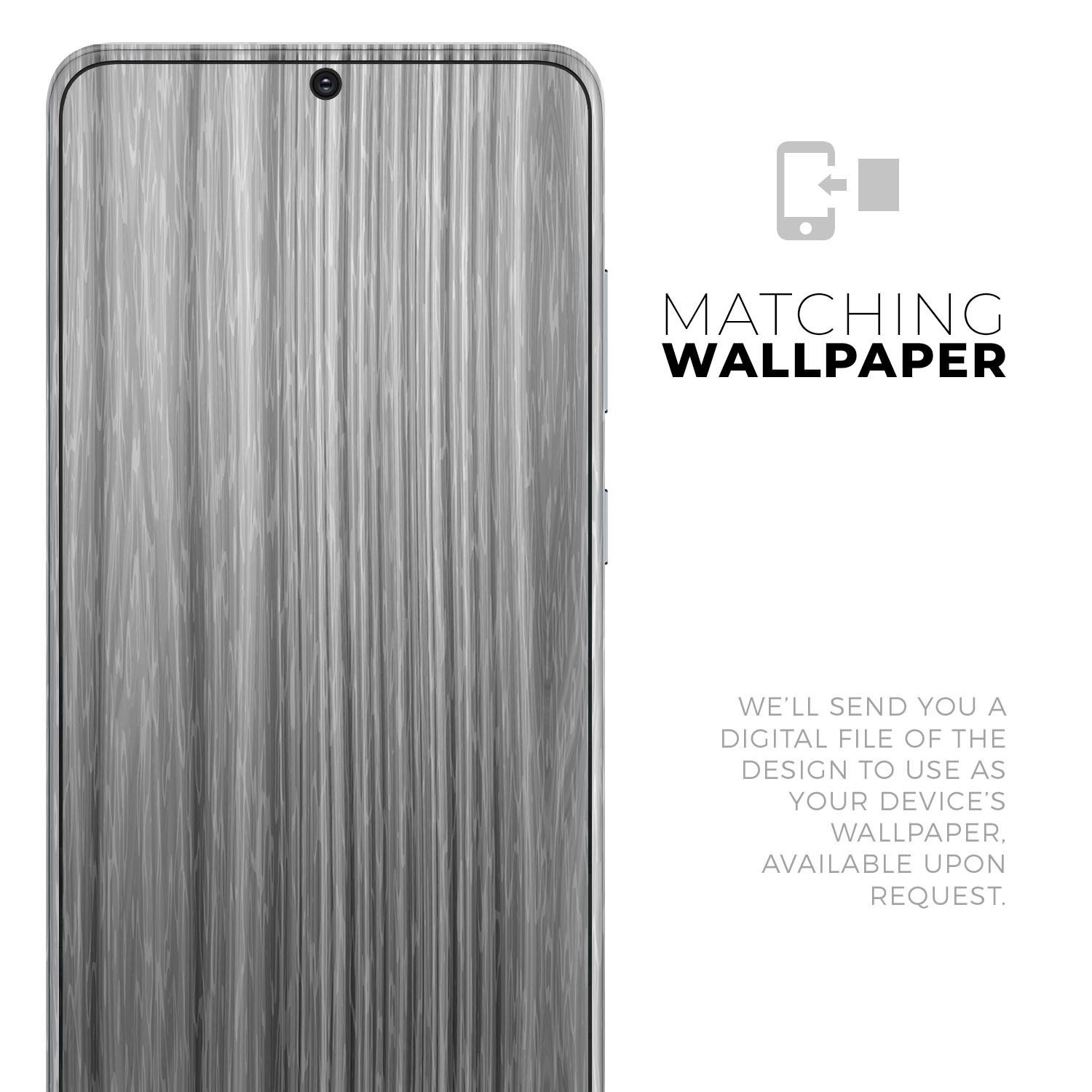 Textured Gray Dyed Surface Skin-Kit for Samsung Galaxy S-Series, showcasing a sleek design and premium vinyl material.