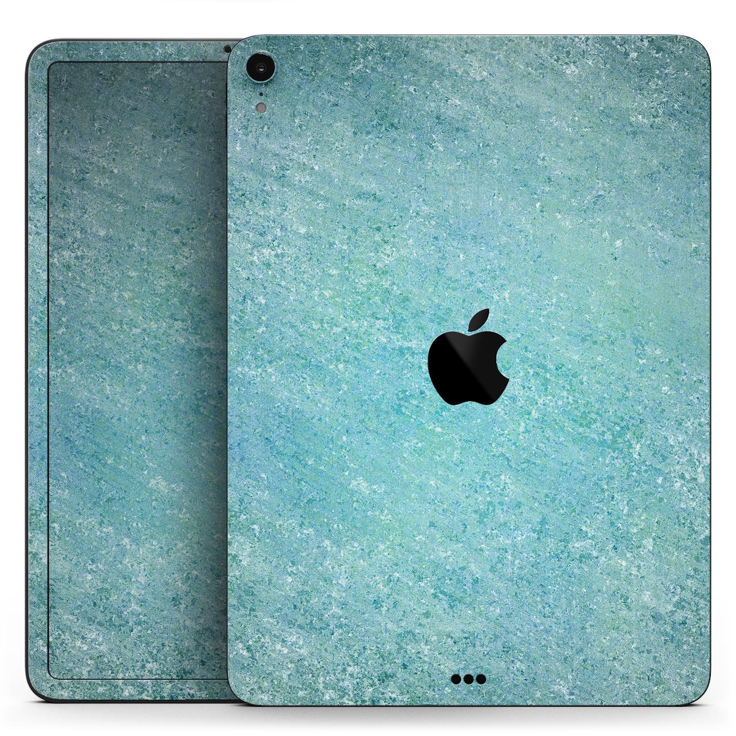 Textured teal surface skin decal for Apple iPad Pro, showcasing its premium quality and design.