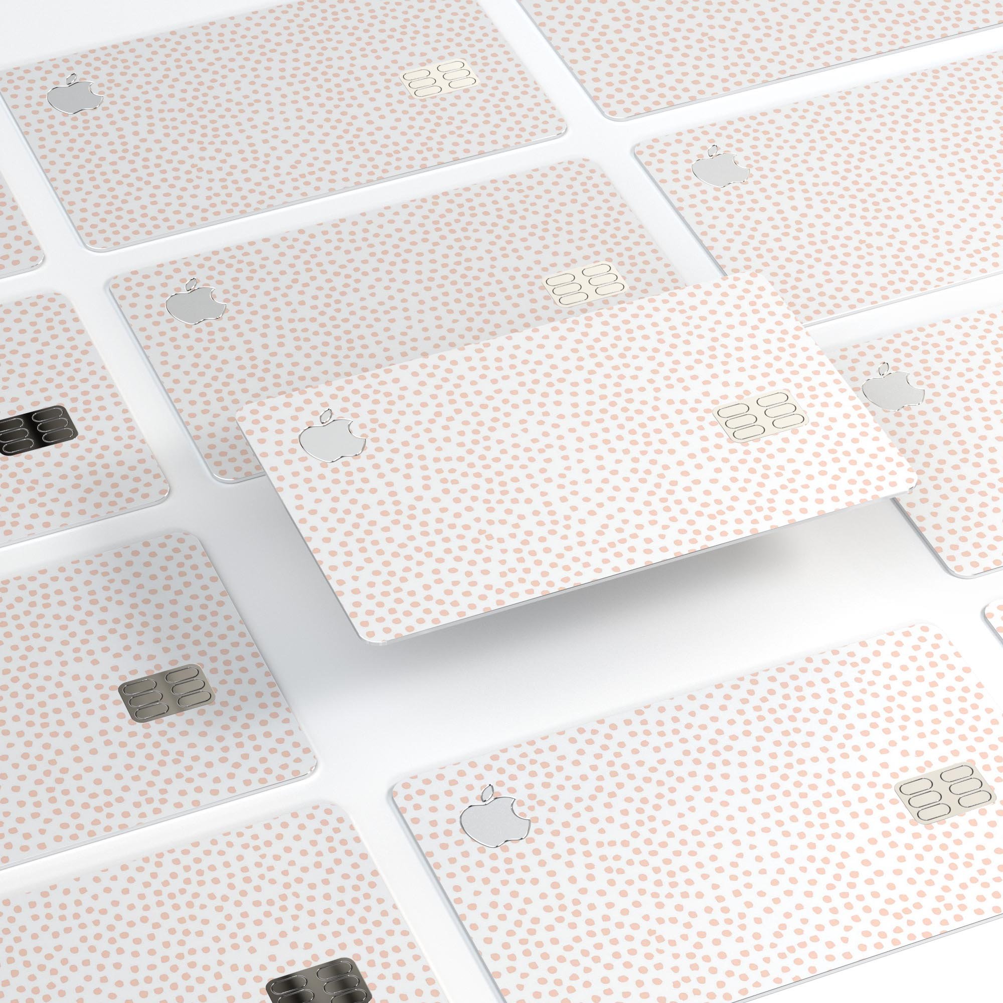 Premium protective decal featuring a micro pink dotted pattern designed for Apple Card, showcasing durability and style.