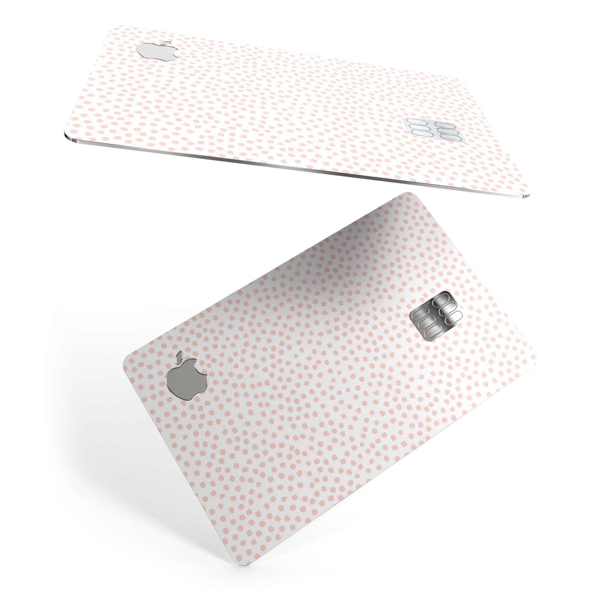 Premium protective decal featuring a micro pink dotted pattern designed for Apple Card, showcasing durability and style.