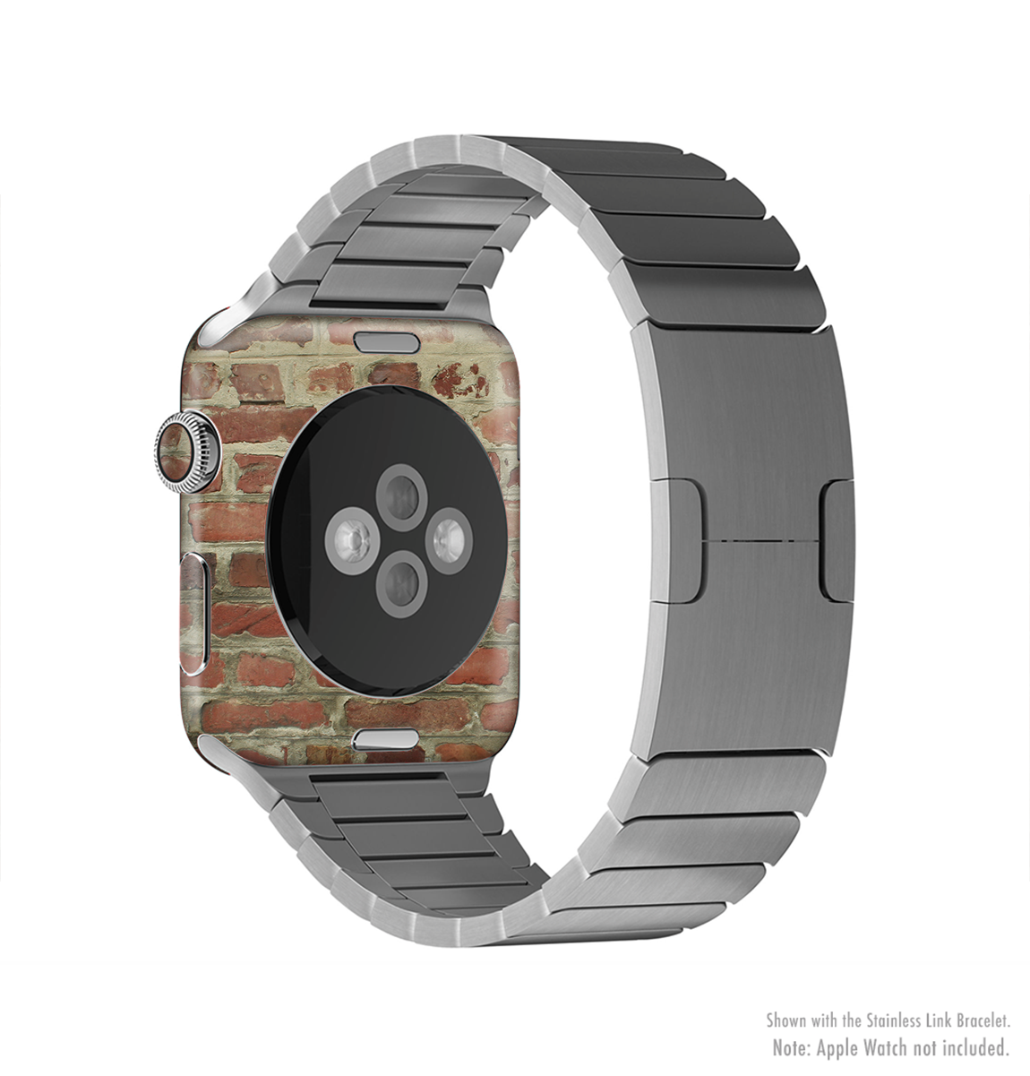 The Brick Wall Full-Body Skin Kit for Apple Watch showcasing a stylish brick pattern, designed for protection and aesthetic enhancement.