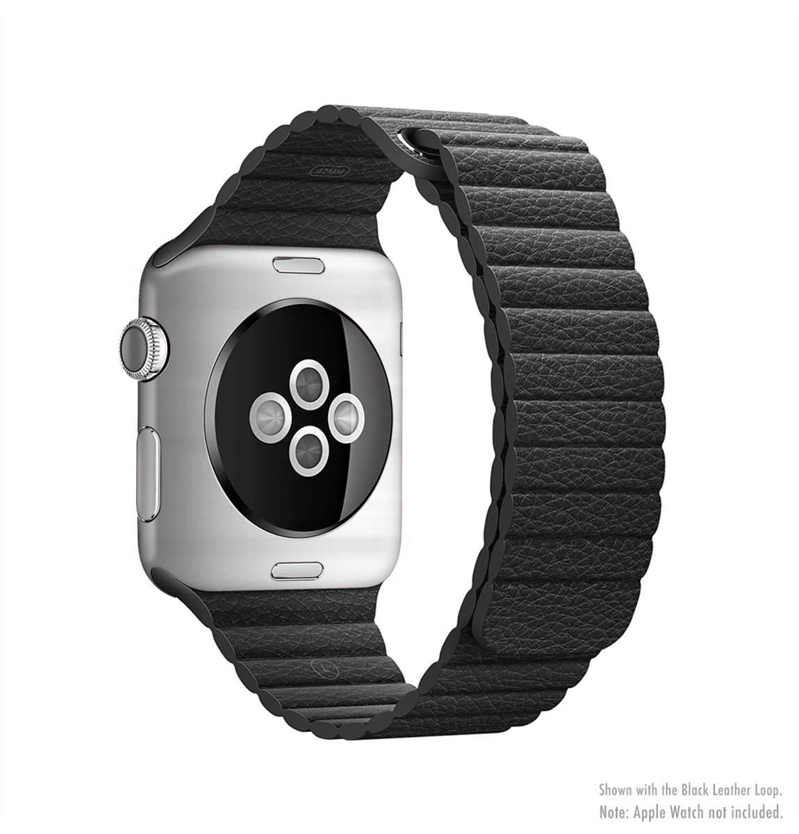 Brushed Metal Surface Full-Body Skin Kit for Apple Watch, showcasing its sleek design and premium vinyl material.