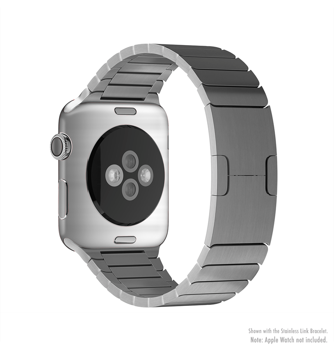 Brushed Metal Surface Full-Body Skin Kit for Apple Watch, showcasing its sleek design and premium vinyl material.