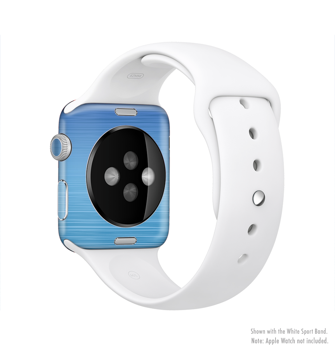 The Calm Water Full-Body Skin Kit for Apple Watch showcasing its sleek design and premium vinyl material.