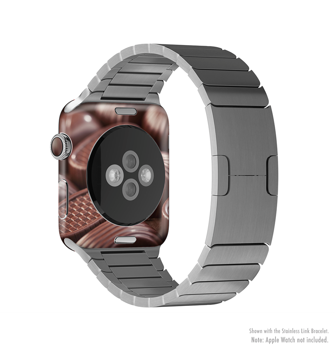 Chocolate Delish Full-Body Skin Kit for Apple Watch, showcasing its stylish design and premium vinyl material.