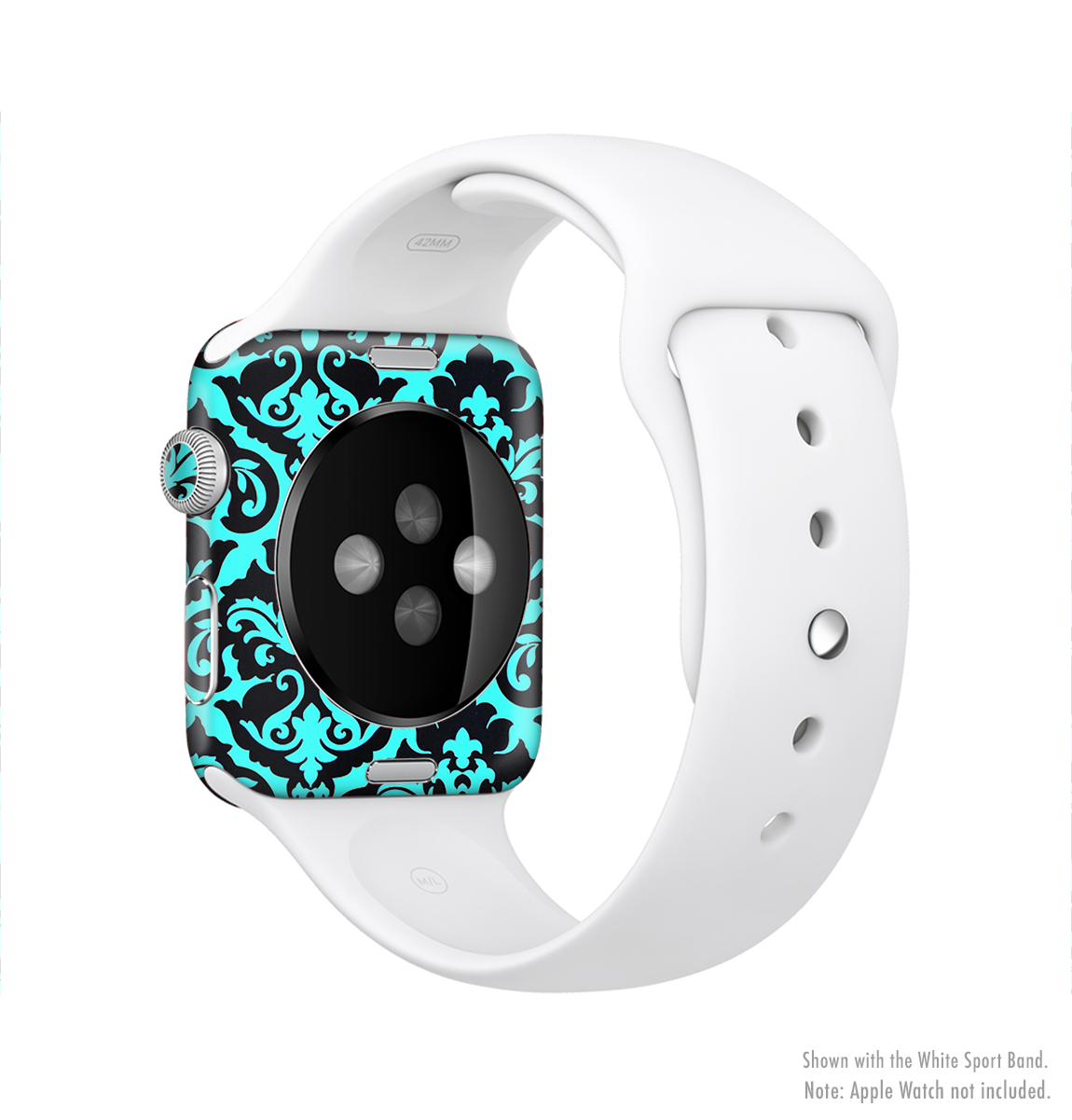 The Delicate Pattern Blank Full-Body Skin Kit for Apple Watch showcasing its stylish design and premium vinyl material.