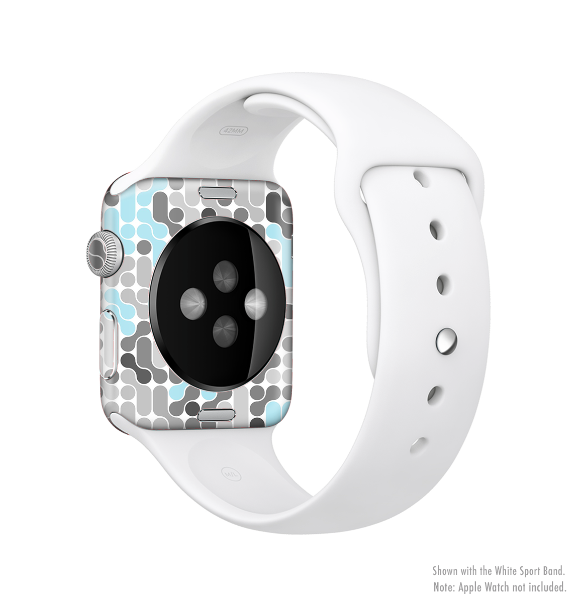 The Genetics Full-Body Skin Kit for Apple Watch showcasing its premium vinyl design and wrap-around fit.