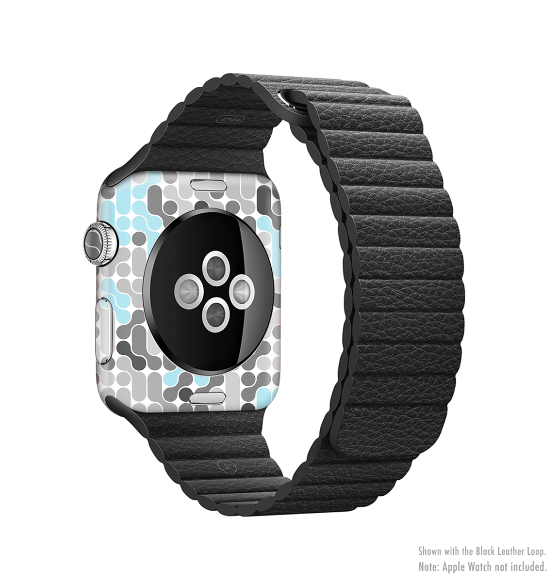 The Genetics Full-Body Skin Kit for Apple Watch showcasing its premium vinyl design and wrap-around fit.