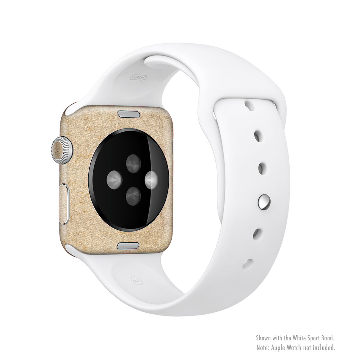 Grunge Tan Surface Full-Body Skin Kit for Apple Watch showcasing stylish design and premium vinyl material.