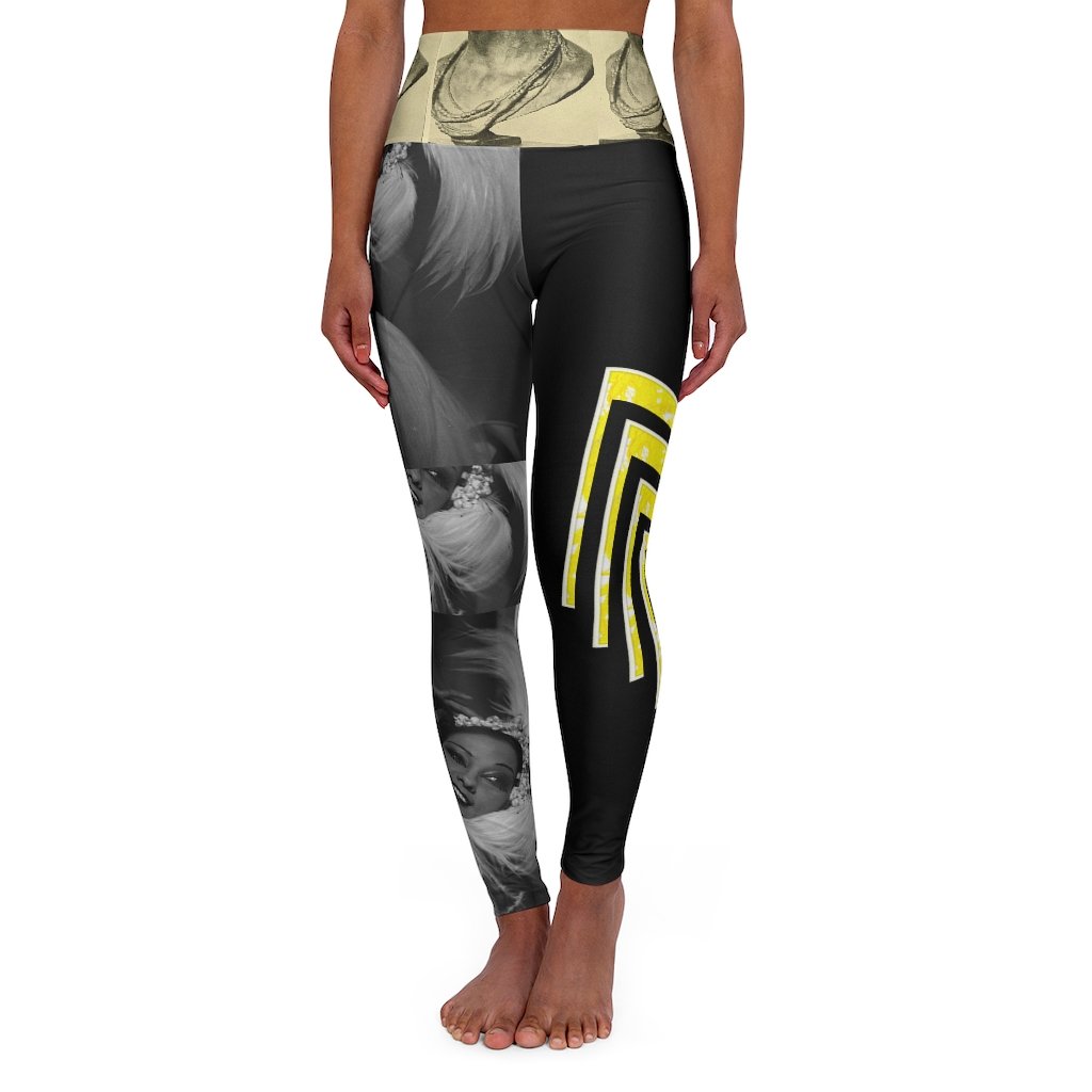 The Mer Yoga Leggings in a stylish skinny fit, showcasing color-matched seams and a double layer waistband for enhanced comfort and durability.