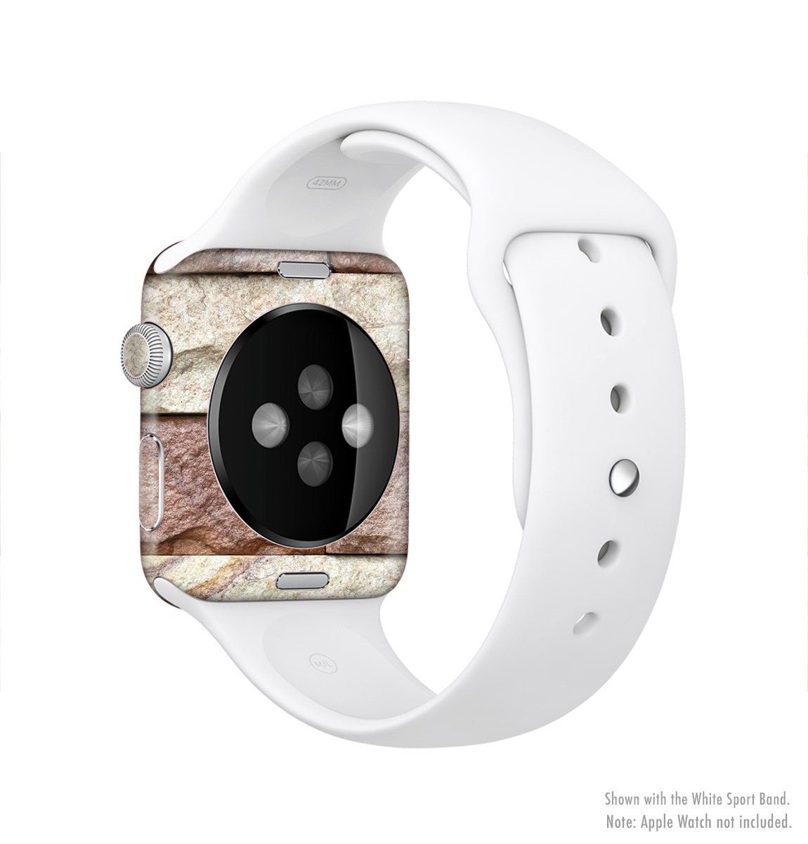 Mixed Color Stone Wall V3 Full-Body Skin Kit for Apple Watch, showcasing vibrant colors and a stylish design.