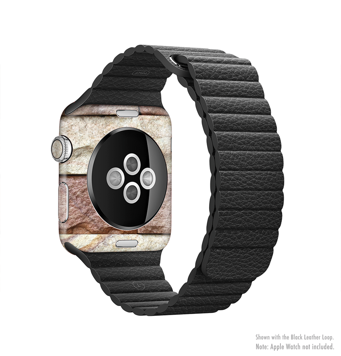 Mixed Color Stone Wall V3 Full-Body Skin Kit for Apple Watch, showcasing vibrant colors and a stylish design.