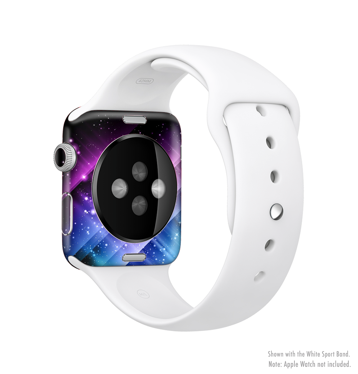 Neon Glow Paint Full-Body Skin Kit for Apple Watch, showcasing vibrant colors and a sleek design.