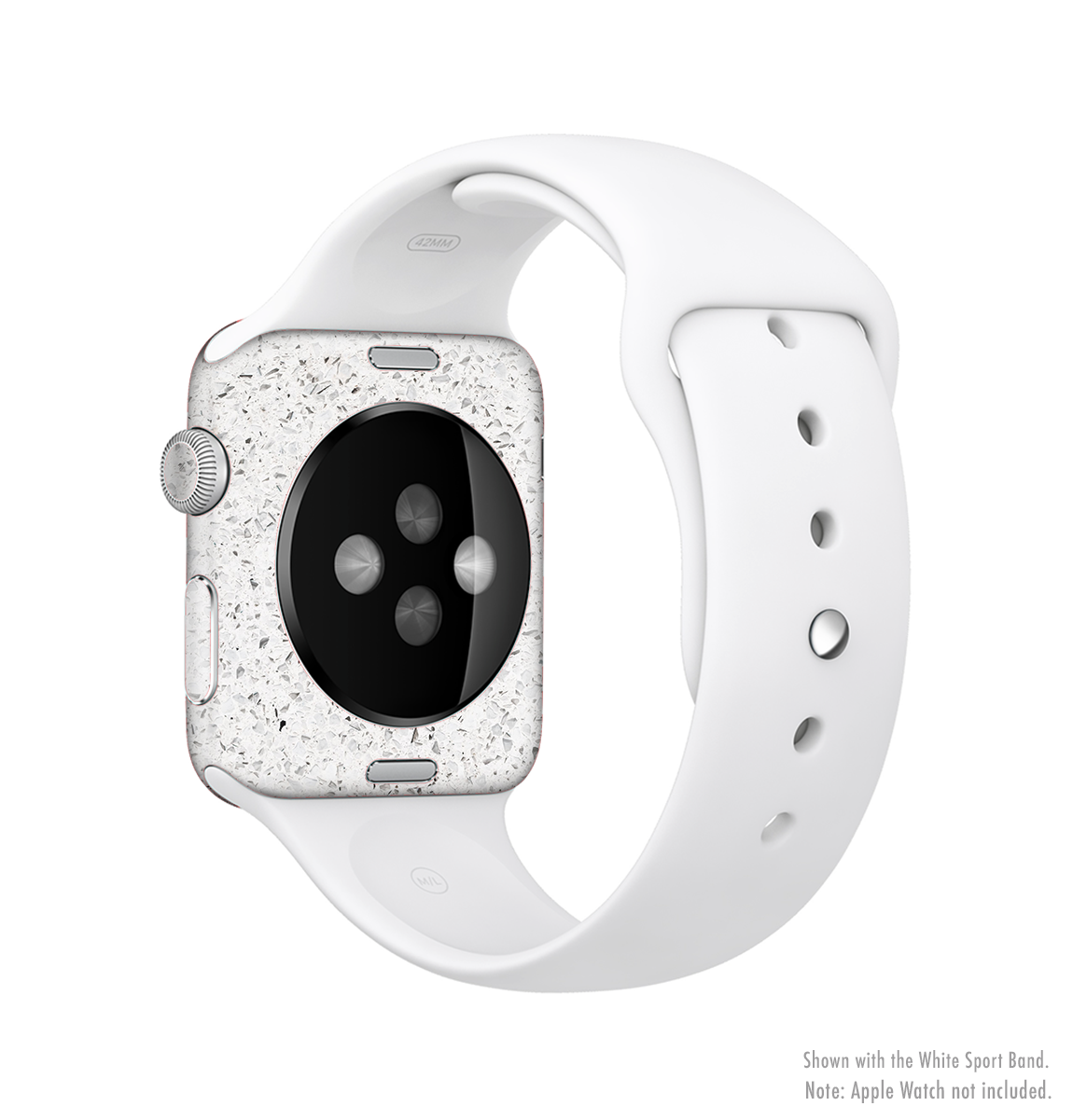 The Quarts Surface Full-Body Skin Kit for Apple Watch showcasing its stylish design and premium vinyl material.