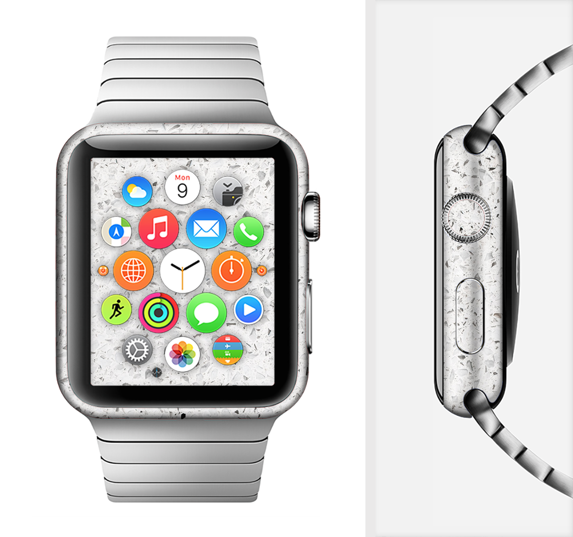 The Quarts Surface Full-Body Skin Kit for Apple Watch showcasing its stylish design and premium vinyl material.