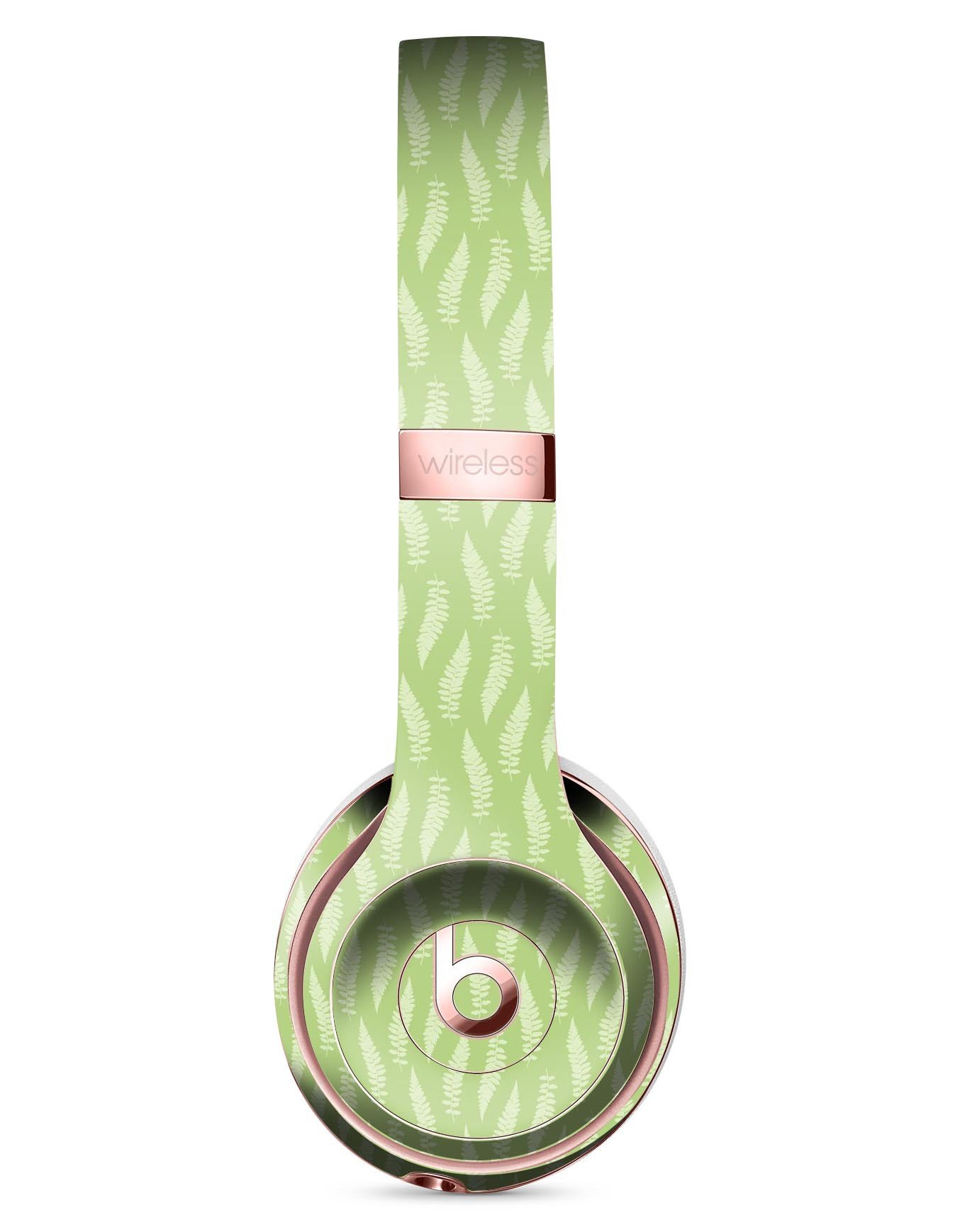 Sage Strands of Grass Full-Body Skin Kit for Beats by Dre Solo 3 Wireless Headphones, showcasing vibrant design and premium vinyl material.