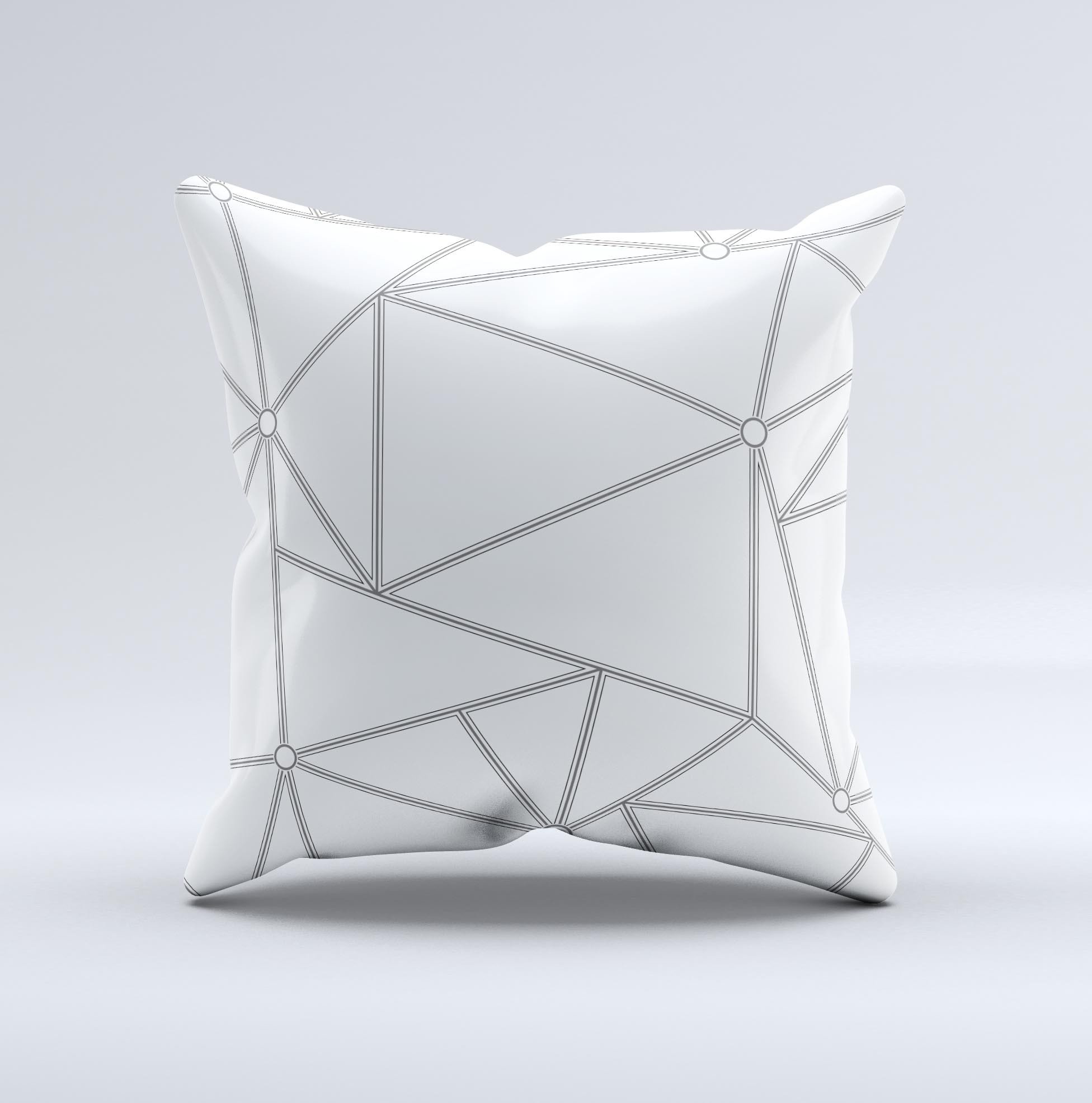 A beautifully crafted Simple Connect ink-Fuzed Decorative Throw Pillow showcasing unique graphics and high-quality fabric, perfect for home decor.