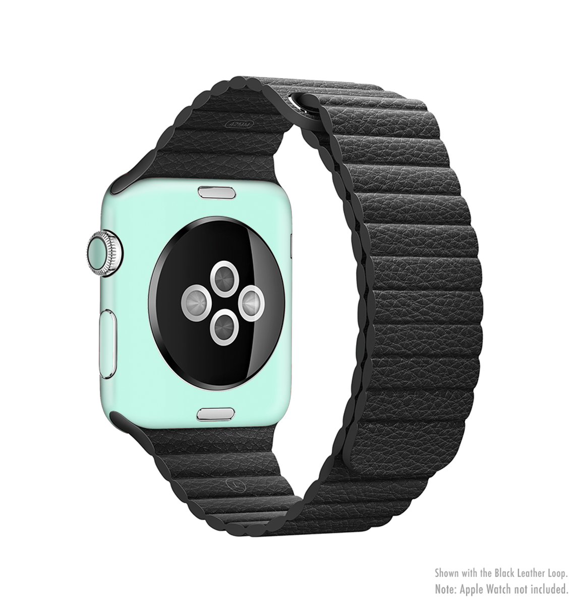 Subtle Solid Green Full-Body Skin Kit for Apple Watch, showcasing a sleek design that fits perfectly and offers protection.