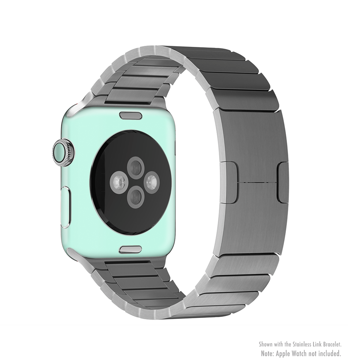 Subtle Solid Green Full-Body Skin Kit for Apple Watch, showcasing a sleek design that fits perfectly and offers protection.