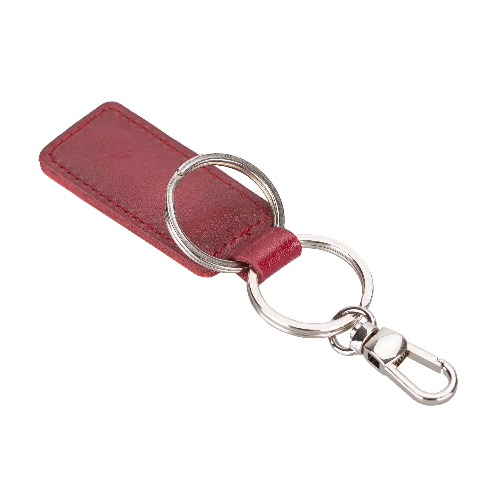 Thermopolis Handmade Genuine Leather Keychains in various colors showcasing premium quality and craftsmanship.