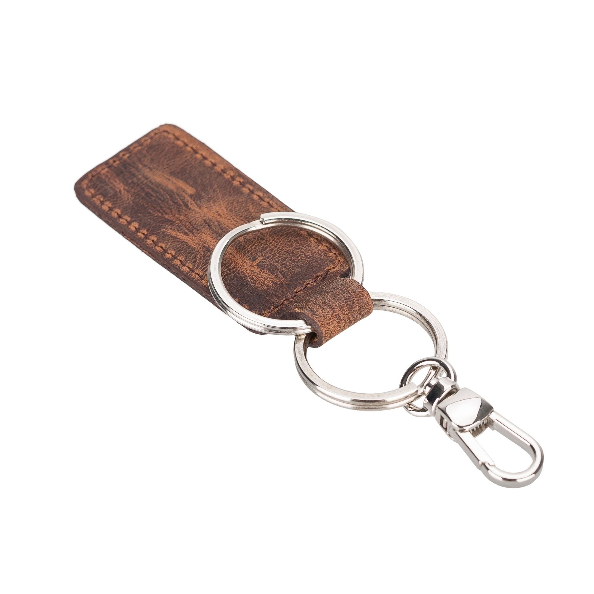 Thermopolis Handmade Genuine Leather Keychains in various colors showcasing premium quality and craftsmanship.