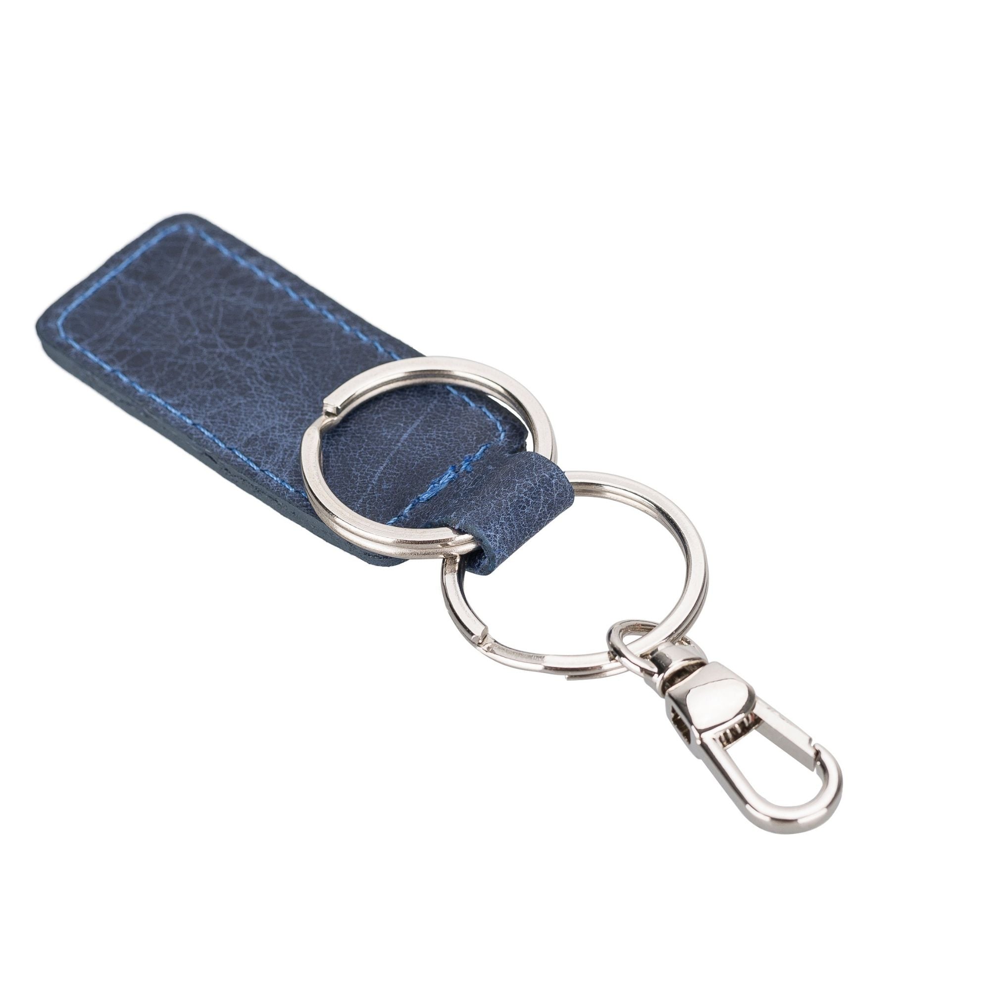 Thermopolis Handmade Genuine Leather Keychains in various colors showcasing premium quality and craftsmanship.