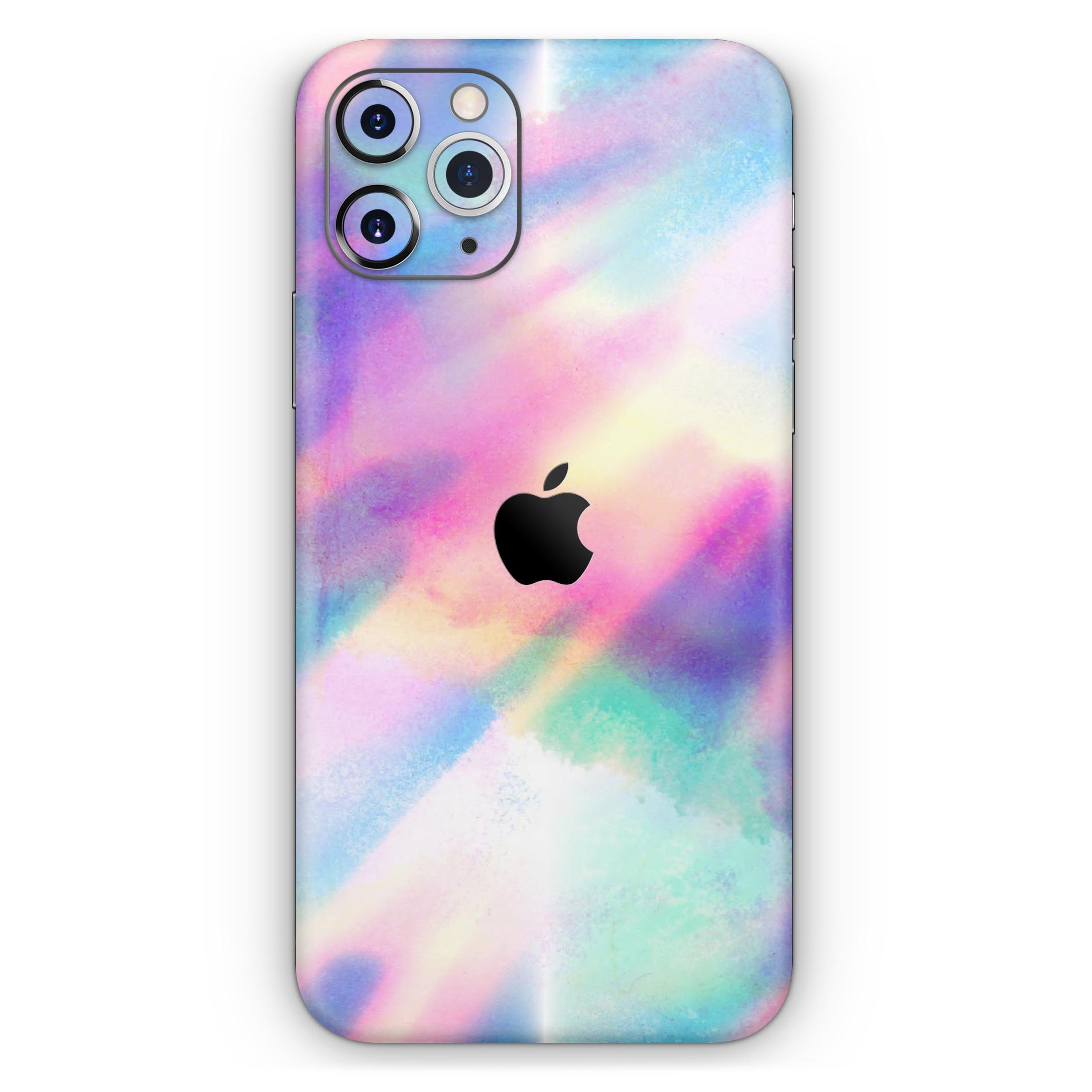 Tie Dyed Bright Texture Skin-Kit for Apple iPhone, showcasing vibrant colors and unique patterns.