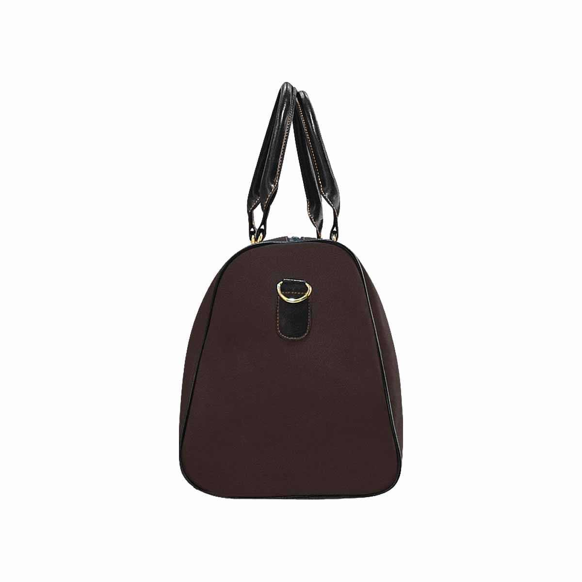 Carafe Brown Leather Carry On Bag with spacious design and durable features, perfect for travel.