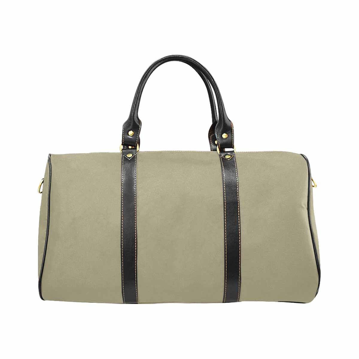 Dark Sage Green Leather Carry On Bag with spacious design and durable features, perfect for travel.