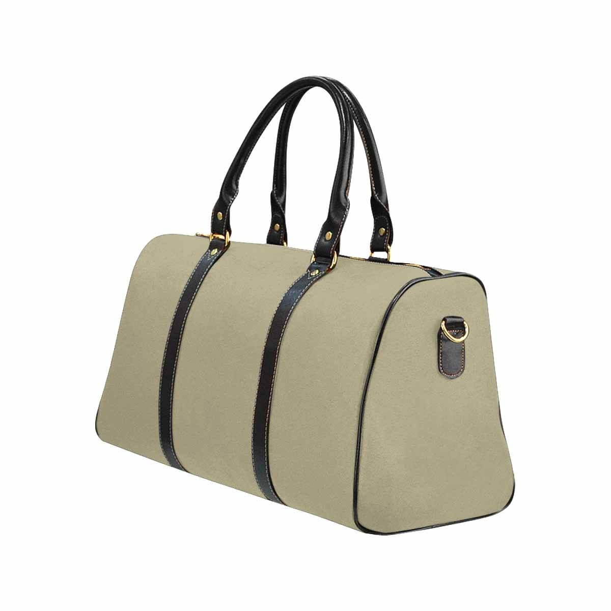 Dark Sage Green Leather Carry On Bag with spacious design and durable features, perfect for travel.