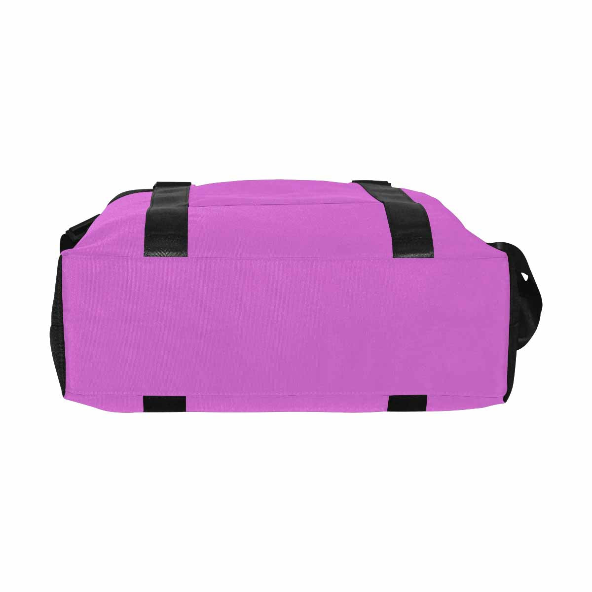 Orchid Purple Travel Bag made from durable oxford fabric with adjustable strap and metal button closure.