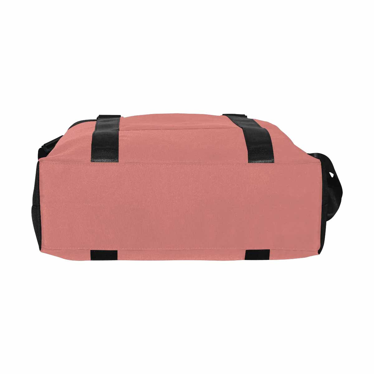 Travel Bag in Tiger Lily Pink Canvas, featuring durable fabric and spacious compartments.