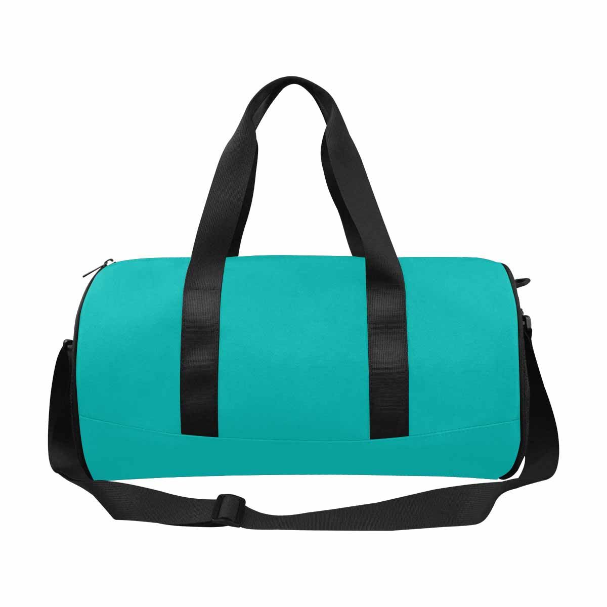 Travel Duffel Bag in Greenish Blue, showcasing its spacious design and waterproof fabric.