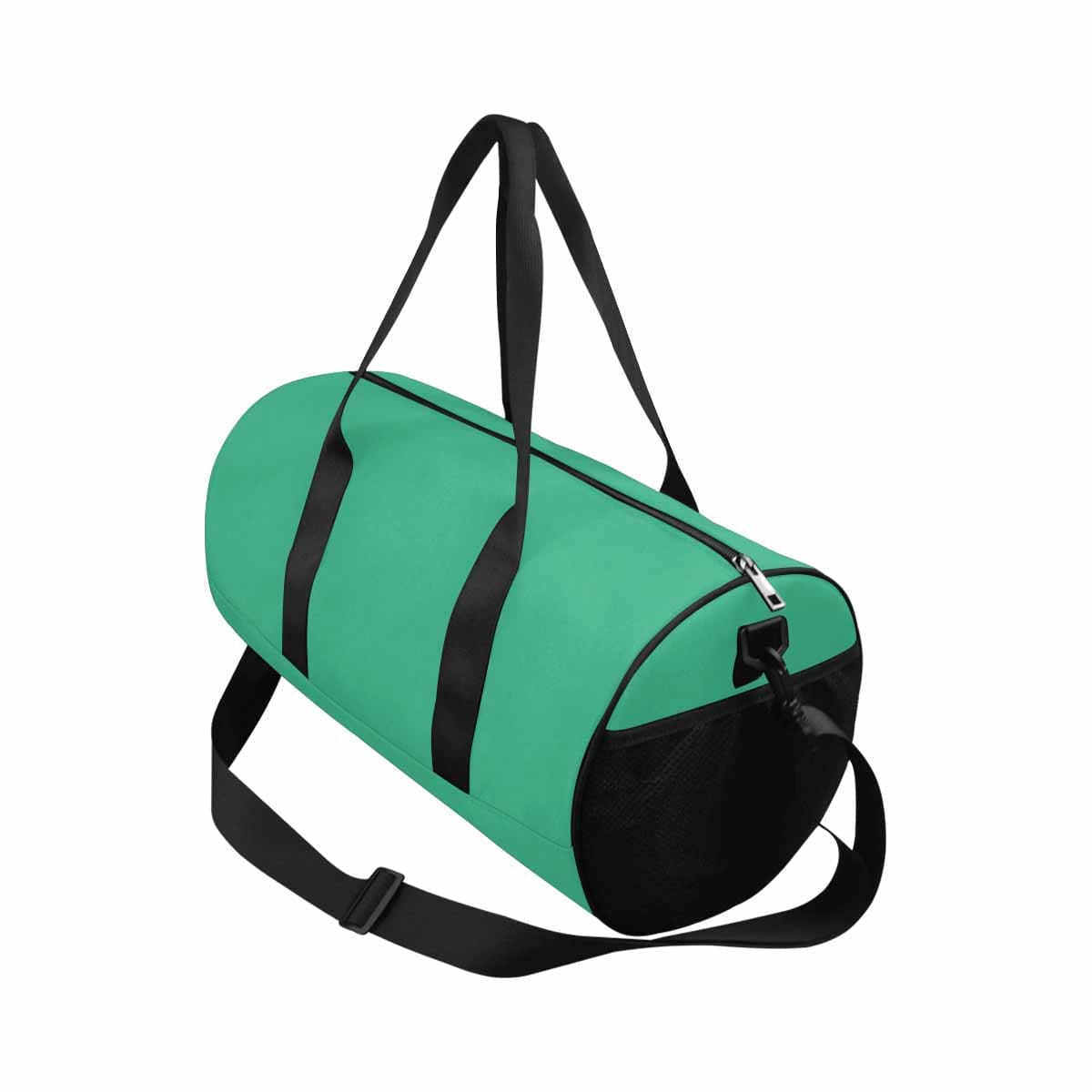 Mint Green Travel Duffel Bag with waterproof fabric and spacious design, ideal for travel and outdoor activities.