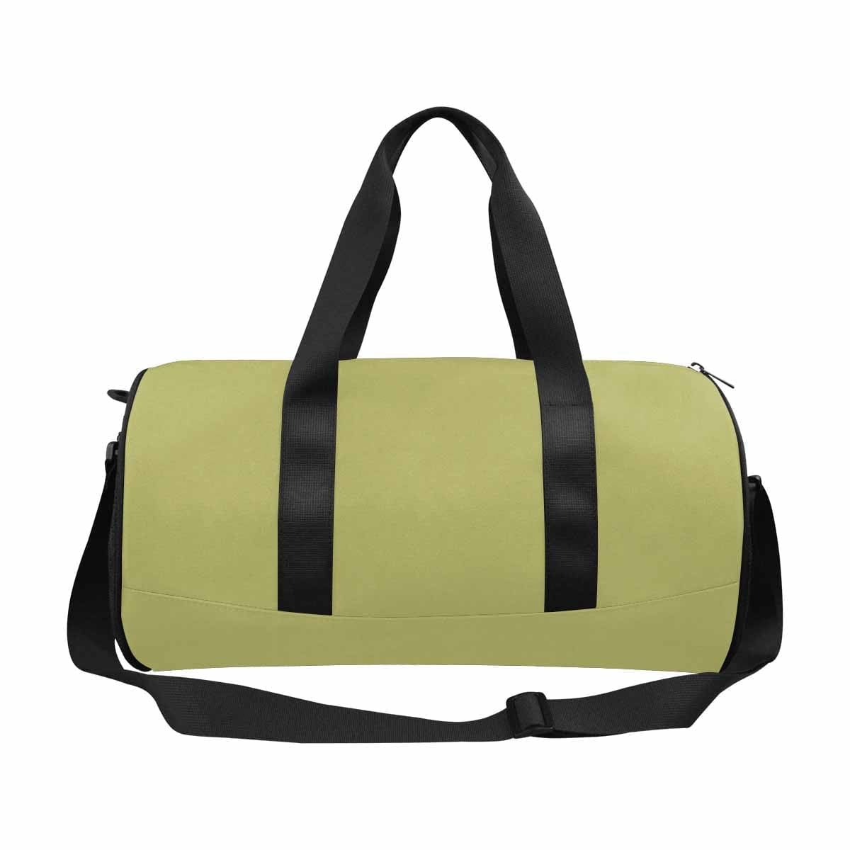 Olive Green Travel Duffel Bag with waterproof fabric and multiple pockets, ideal for travel and outdoor activities.