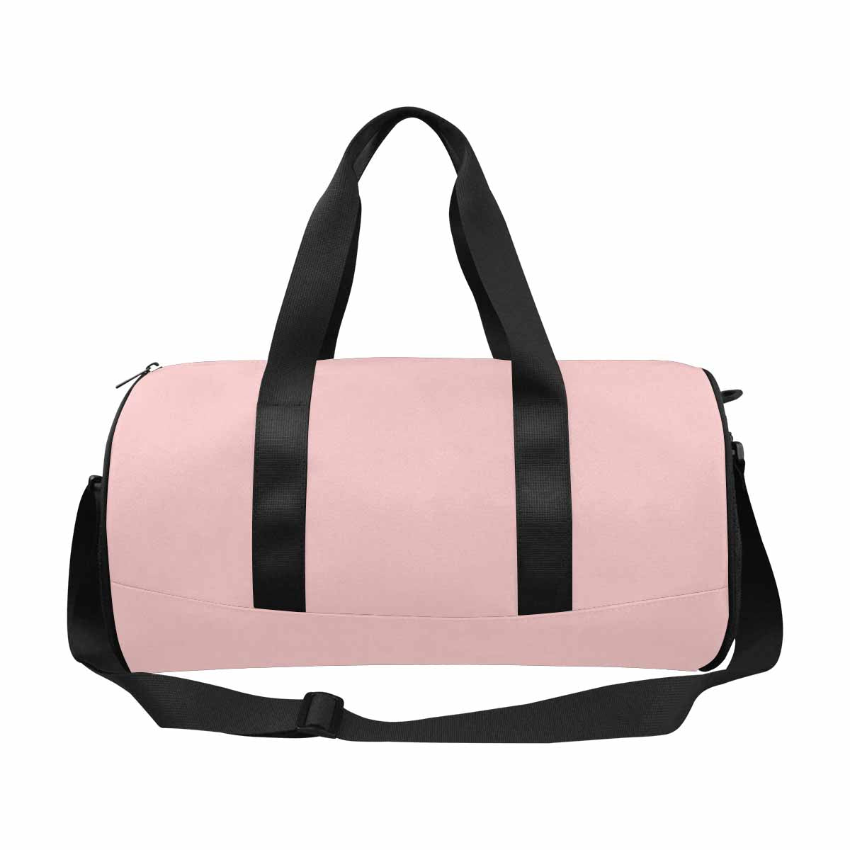 Travel Duffel Bag in Rose Quartz Red, showcasing its waterproof fabric and spacious design.