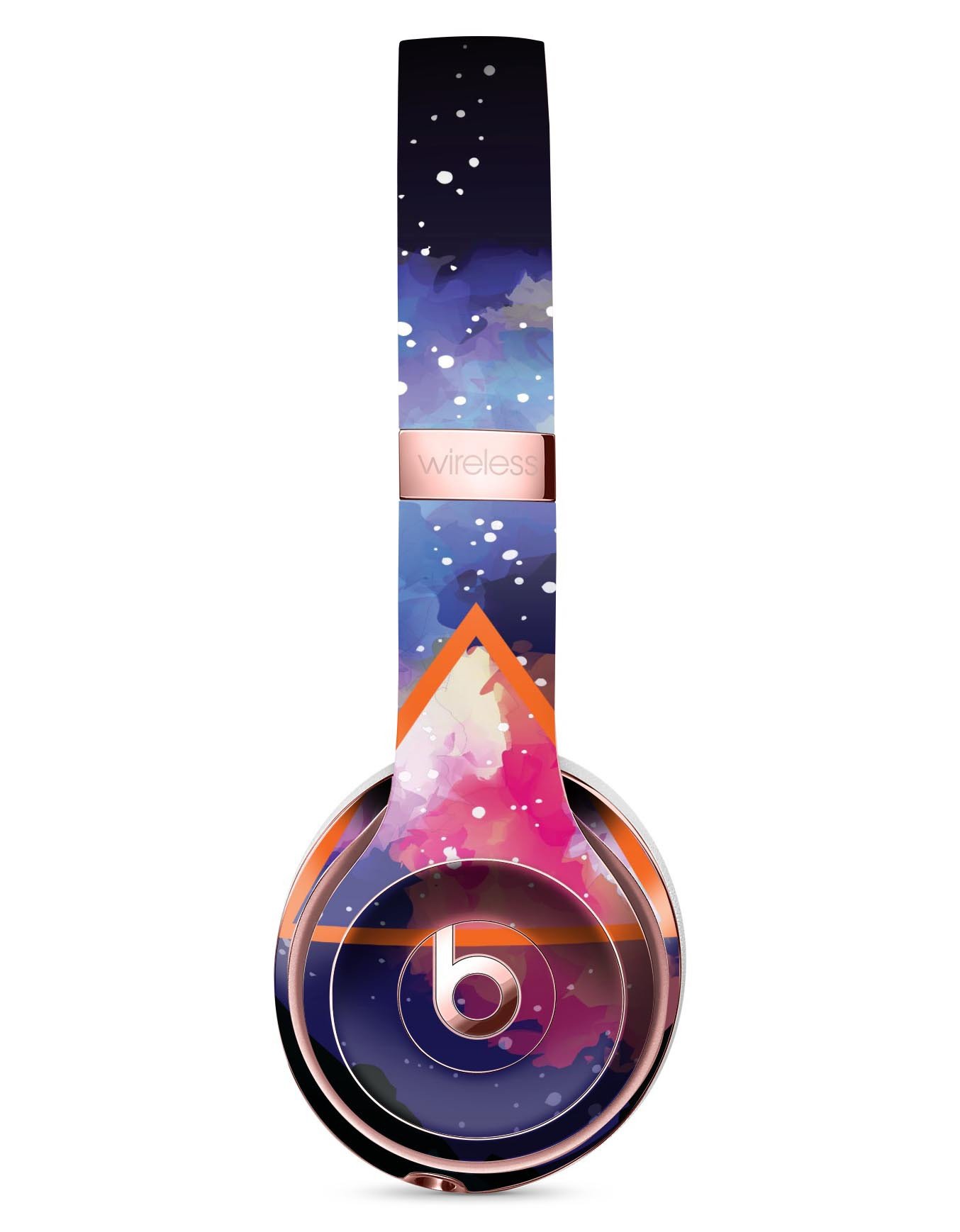 Trilateral Eternal Space V2 Full-Body Skin Kit for Beats by Dre Solo 3 Wireless Headphones, showcasing vibrant design and precise fit.