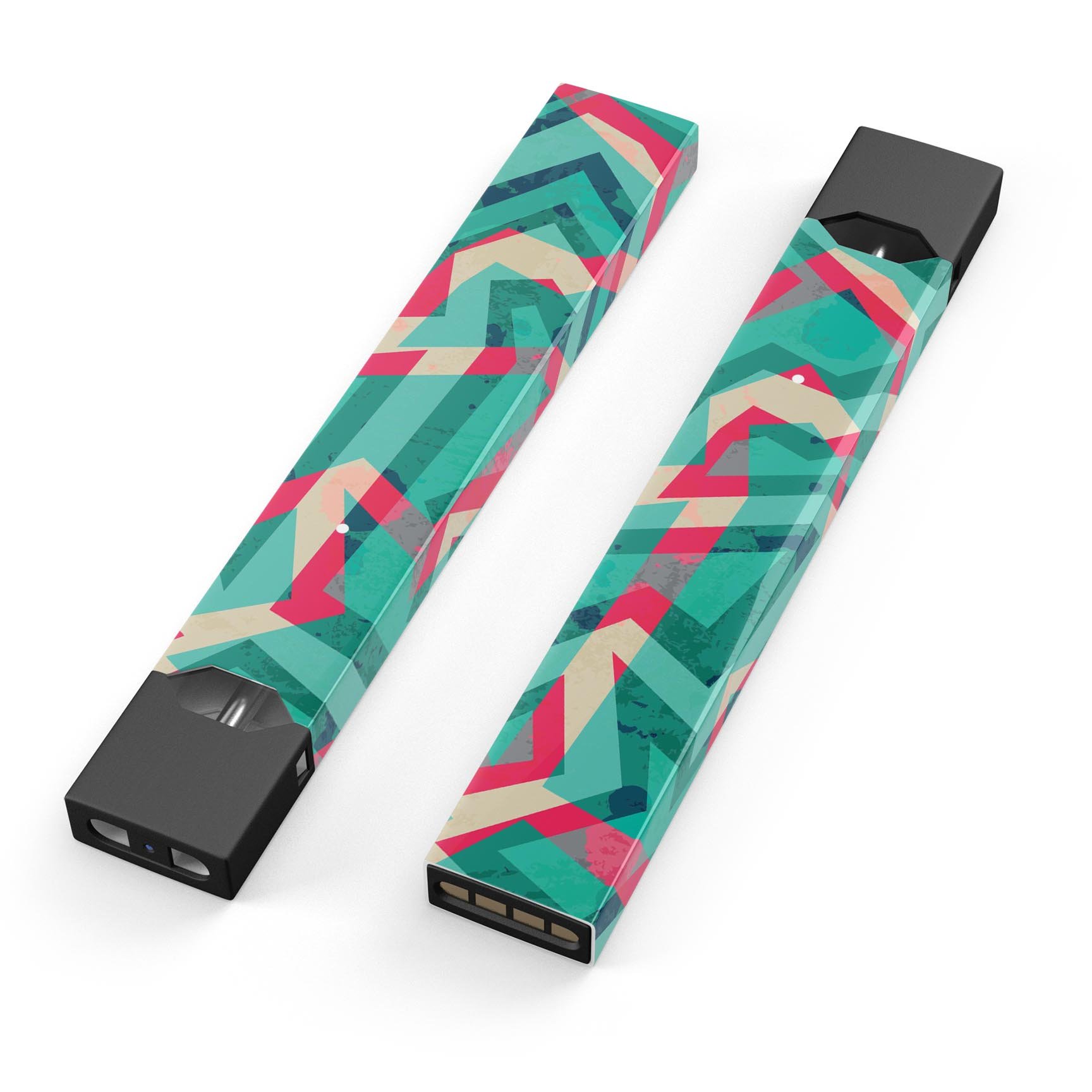 Trippy Retro Pattern skin-wrap sticker for JUUL vaping device, showcasing vibrant colors and intricate design.