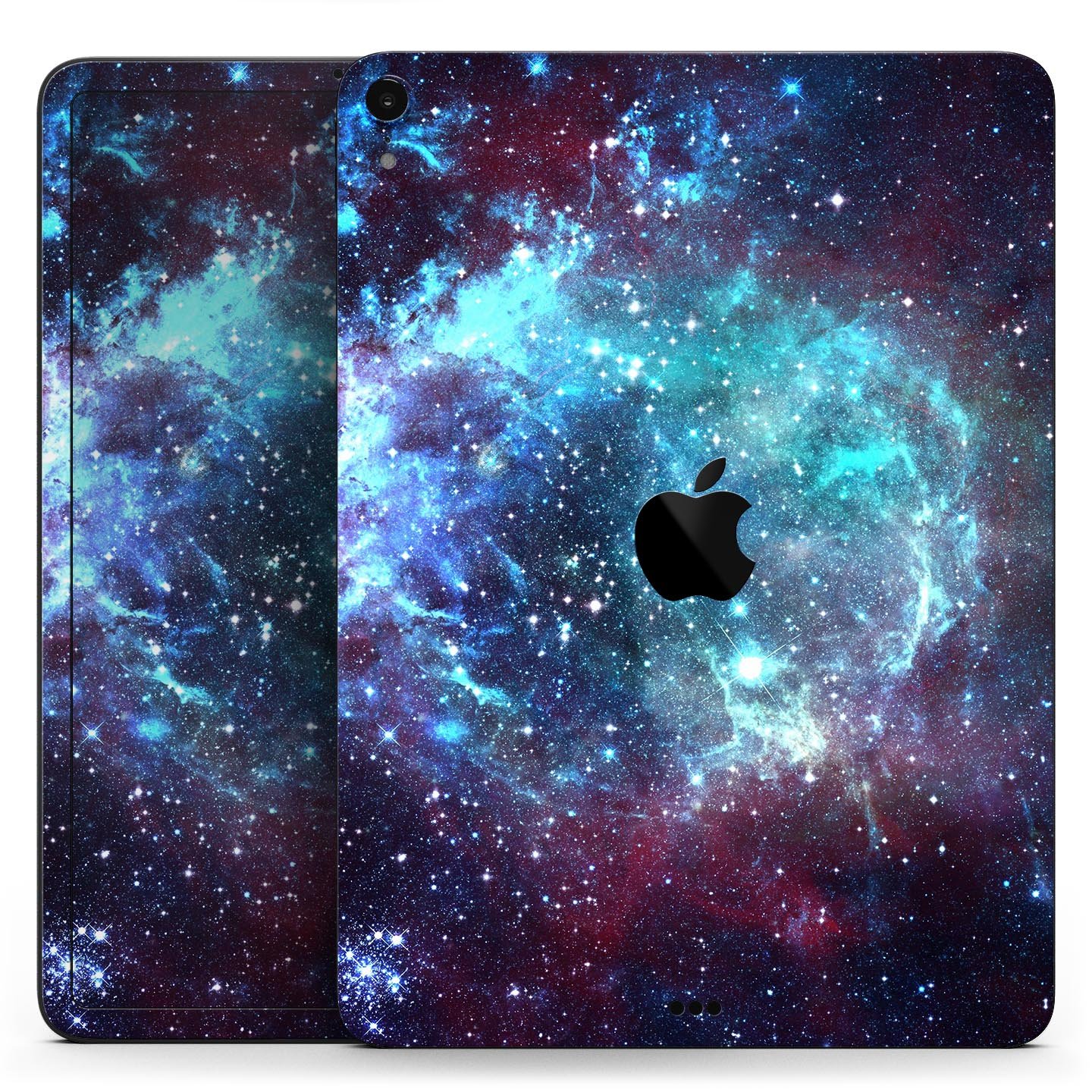 Trippy Space full body skin decal for Apple iPad Pro, showcasing vibrant colors and intricate design.