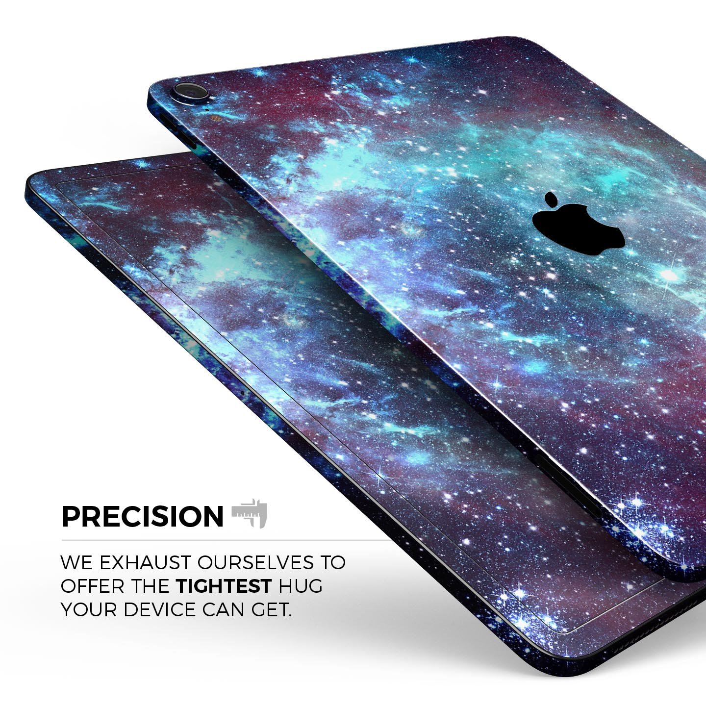 Trippy Space full body skin decal for Apple iPad Pro, showcasing vibrant colors and intricate design.