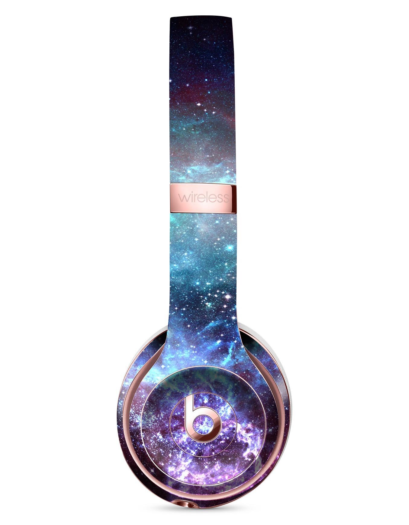 Trippy Space Full-Body Skin Kit for Beats by Dre Solo 3 Wireless, showcasing vibrant colors and unique design.