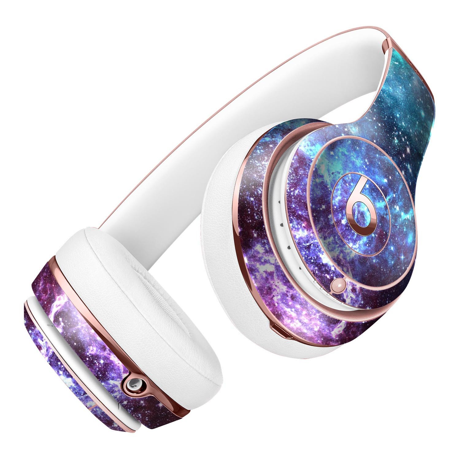 Trippy Space Full-Body Skin Kit for Beats by Dre Solo 3 Wireless, showcasing vibrant colors and unique design.