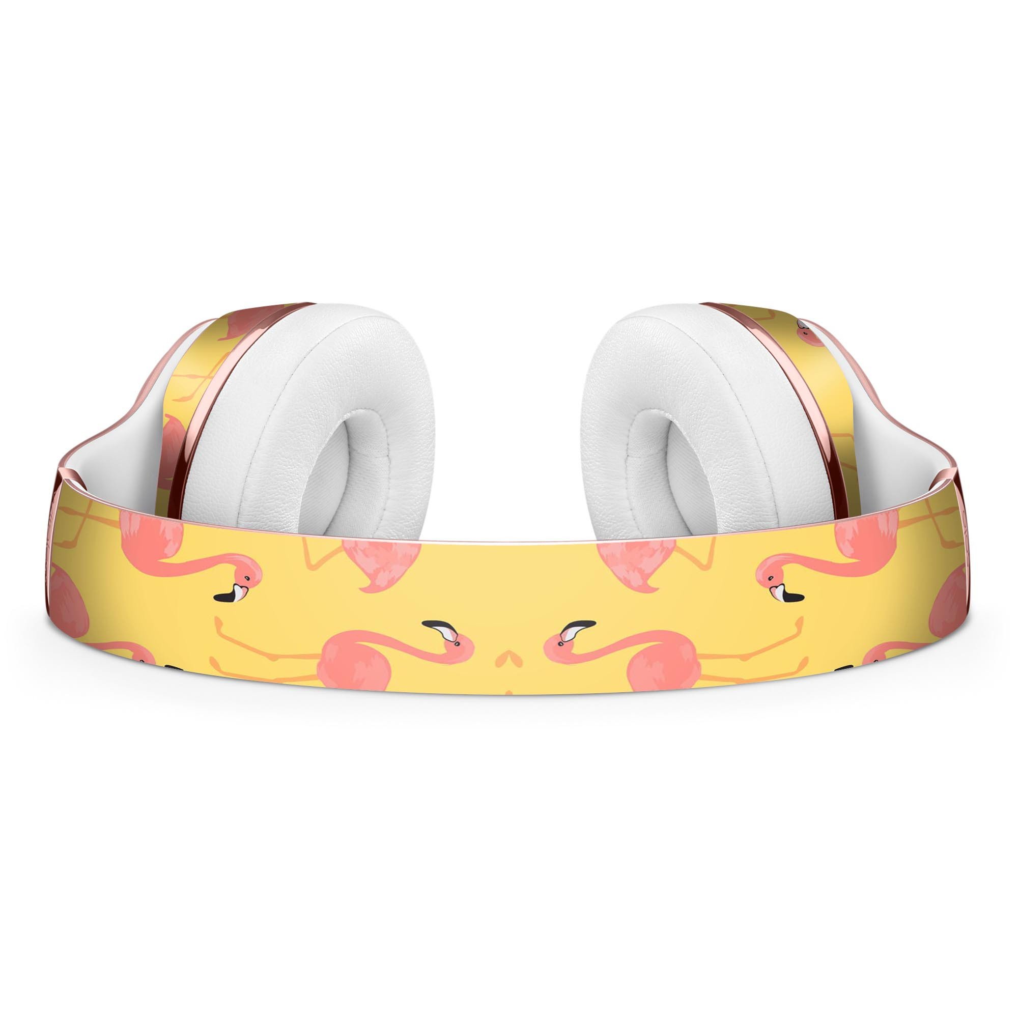 Tropical Flamingo Full-Body Skin Kit for Beats by Dre Solo 3, showcasing vibrant colors and a sleek design.