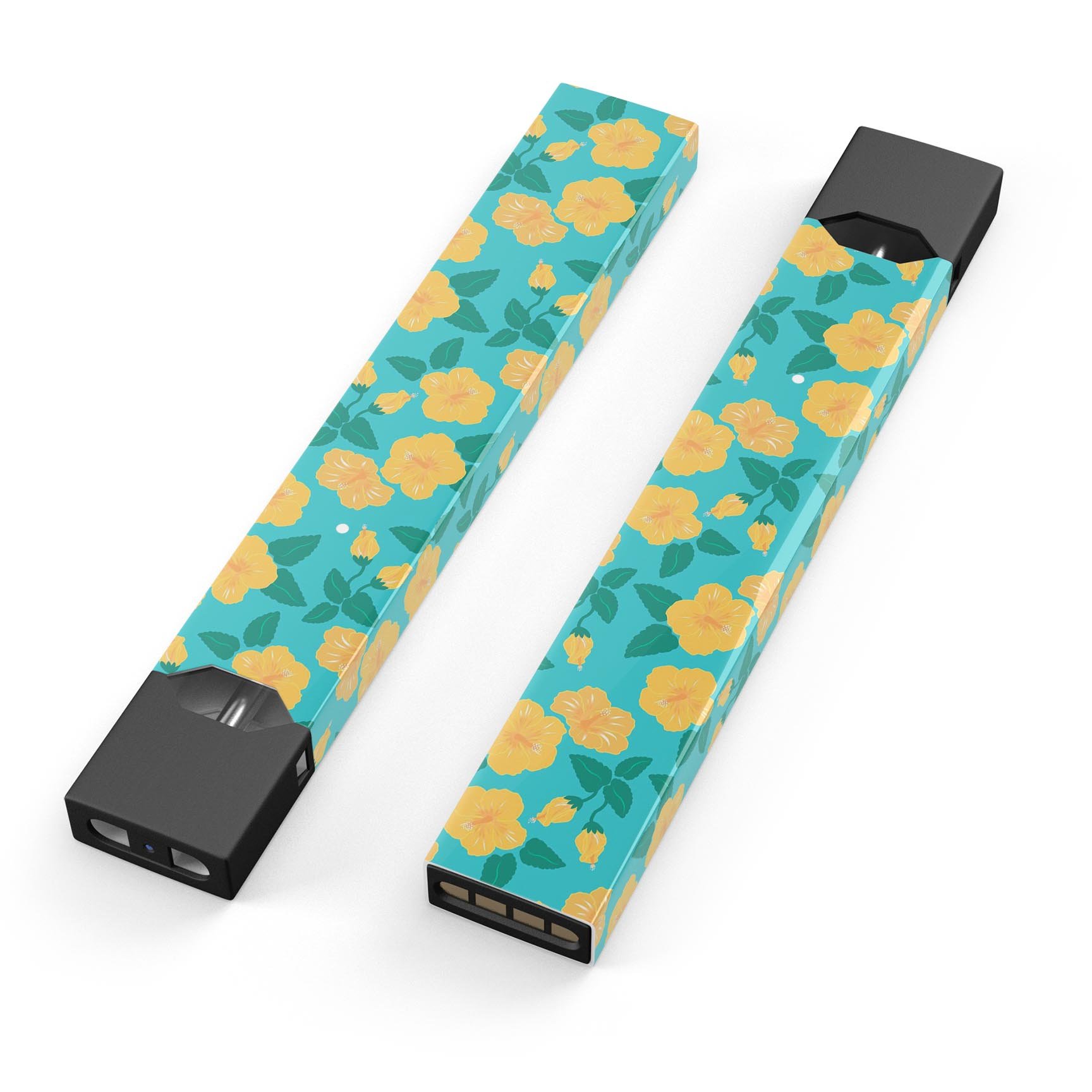 Tropical Floral v1 premium decal skin-wrap sticker designed for JUUL vaping device, featuring a vibrant floral pattern.