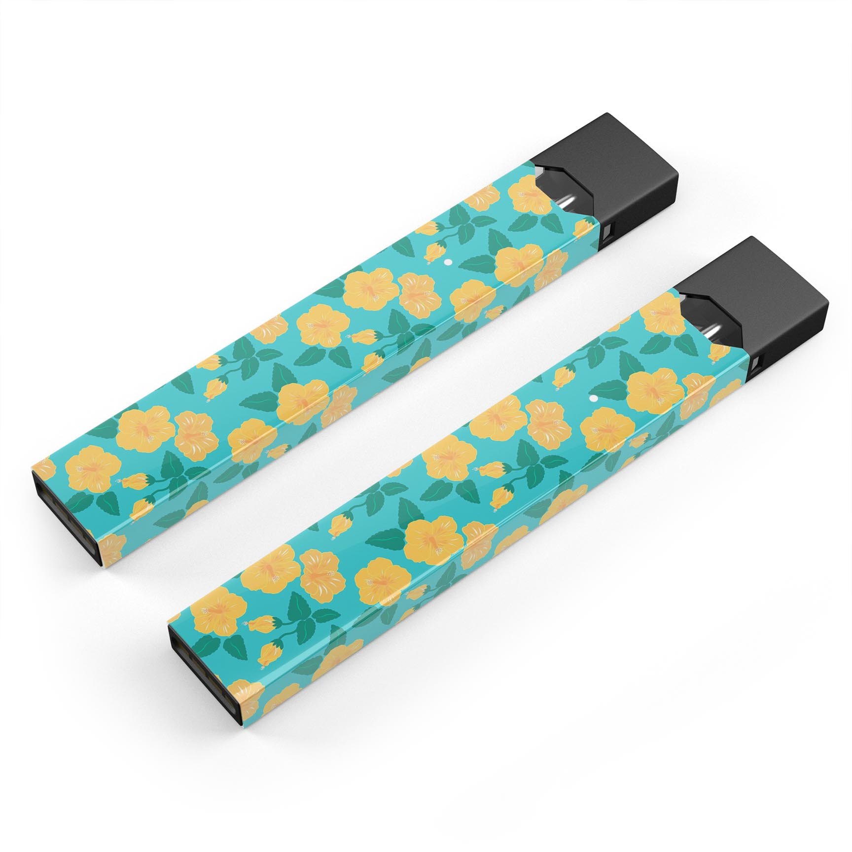 Tropical Floral v1 premium decal skin-wrap sticker designed for JUUL vaping device, featuring a vibrant floral pattern.