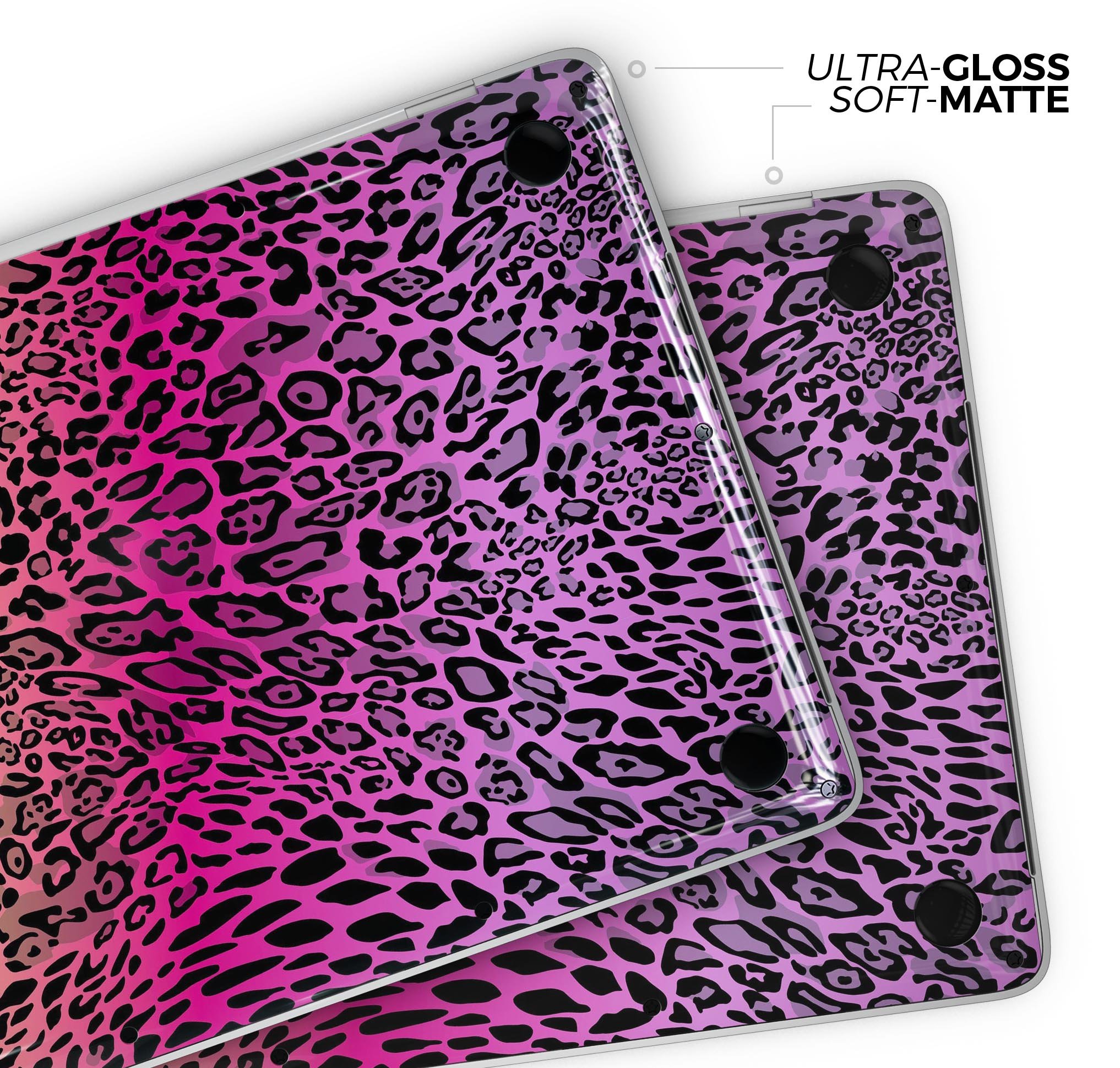 Tropical Neon Animal Print skin decal wrap kit for MacBook, showcasing vibrant colors and patterns designed for protection and style.