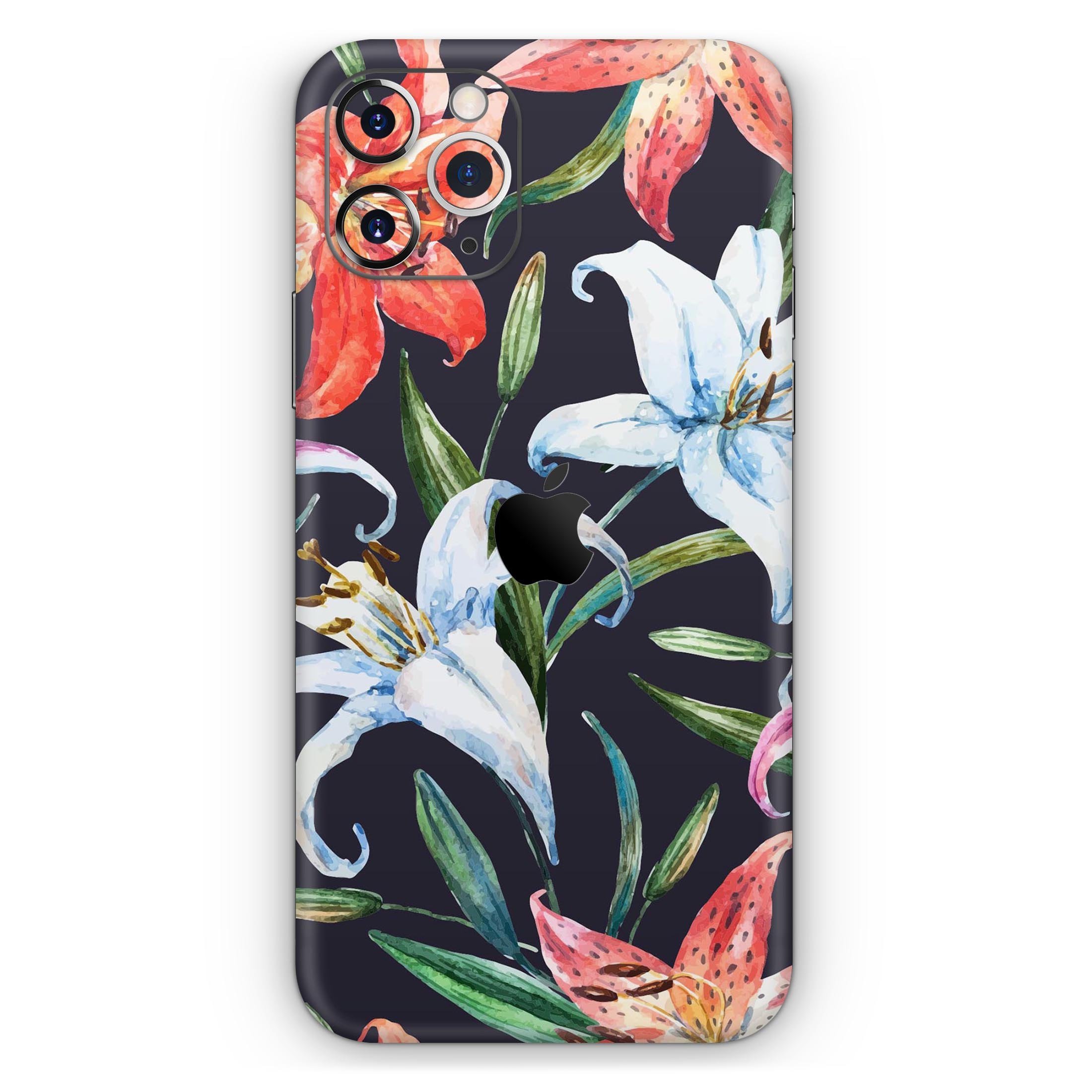 Tropical Summer Floral skin for Apple iPhone, showcasing vibrant floral patterns on a sleek vinyl surface.