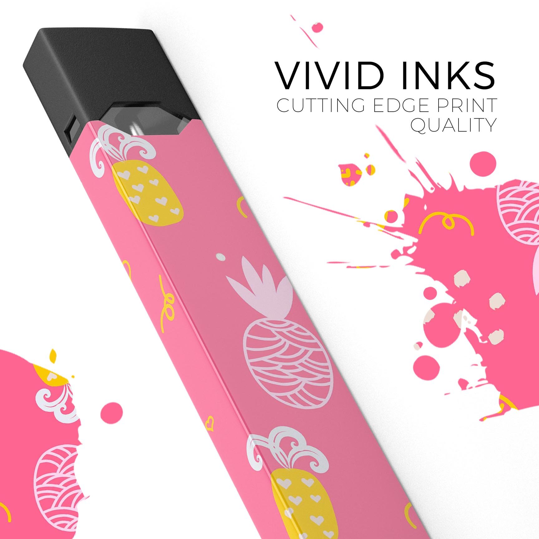 Tropical Summer Love v2 premium decal skin-wrap sticker for JUUL device, featuring vibrant tropical design and protective lamination.