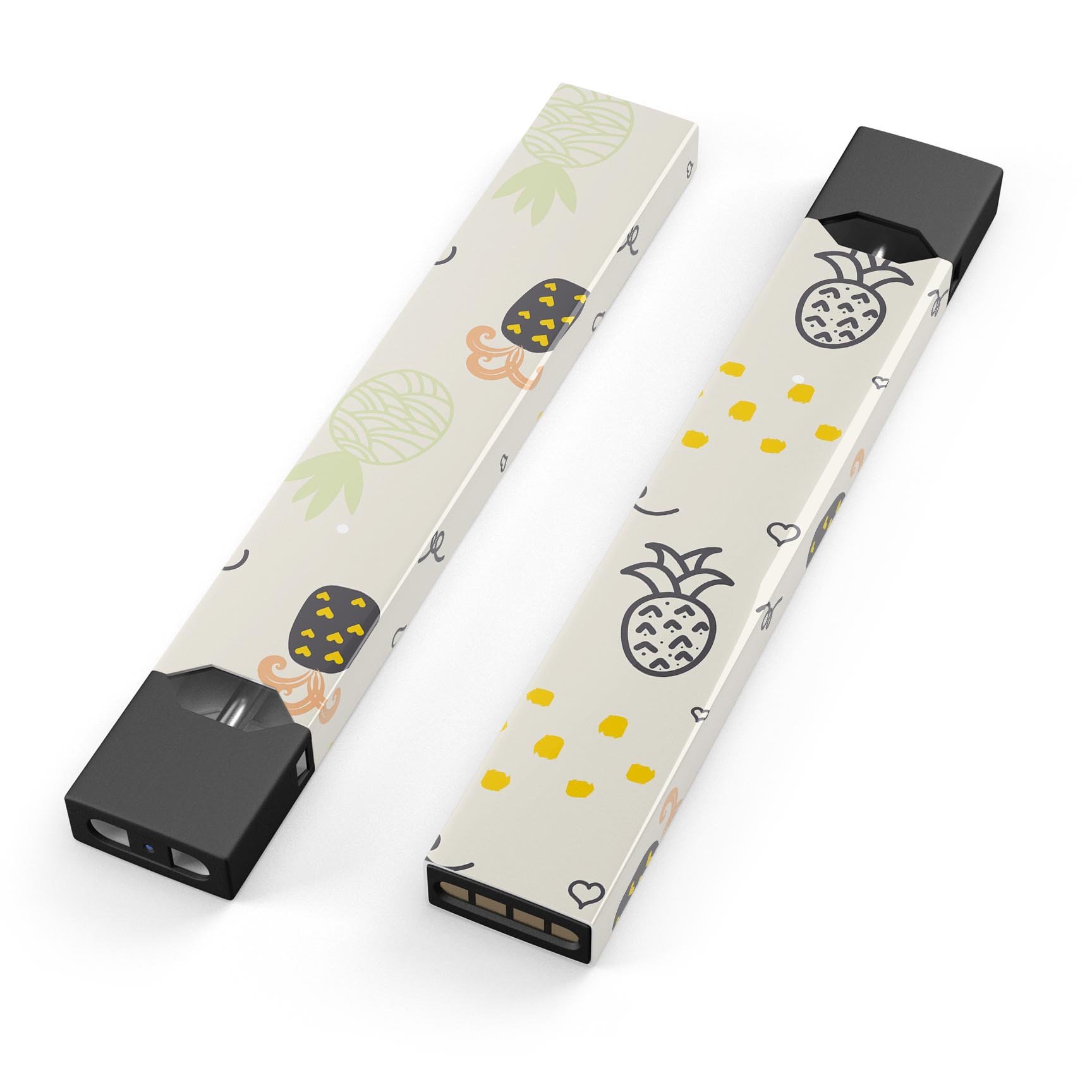 Tropical Summer Love v7 decal skin wrap for JUUL device, featuring vibrant tropical design and protective lamination.