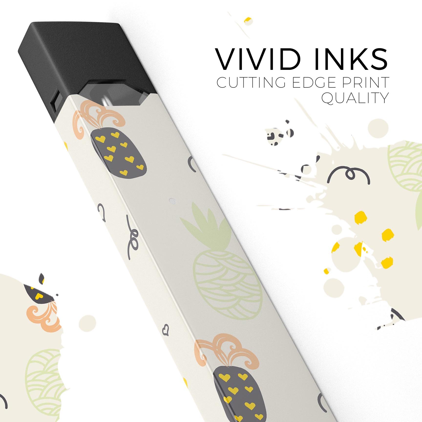 Tropical Summer Love v7 decal skin wrap for JUUL device, featuring vibrant tropical design and protective lamination.